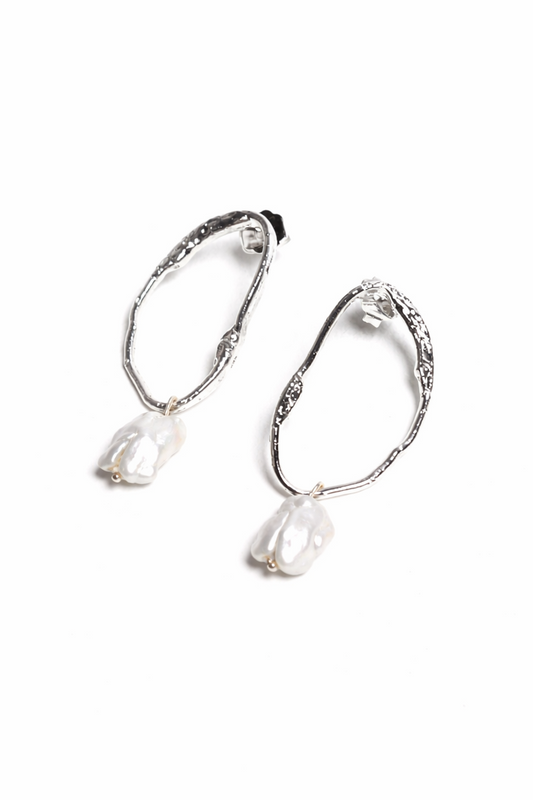 ARETES NÉBULA BLANCA SILVER