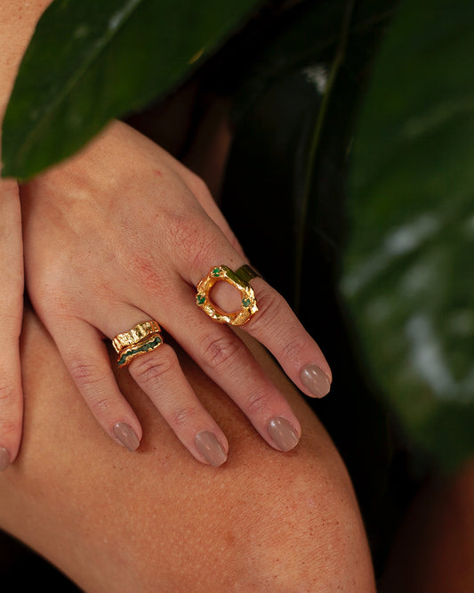 SET ANILLOS COBRA GOLD