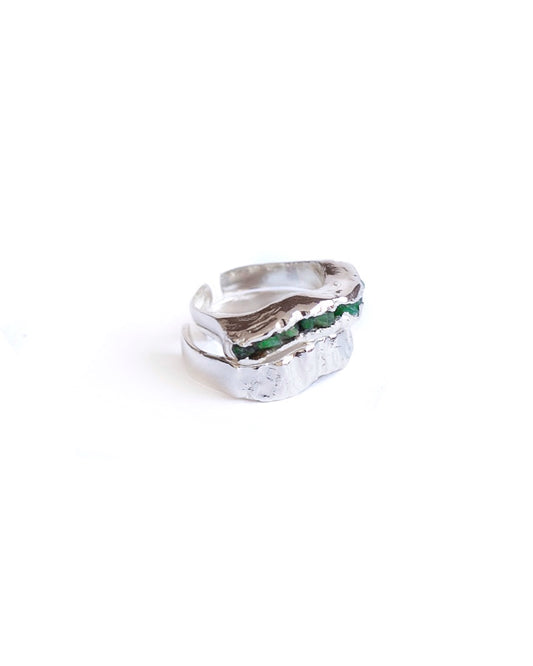 SET ANILLOS COBRA SILVER