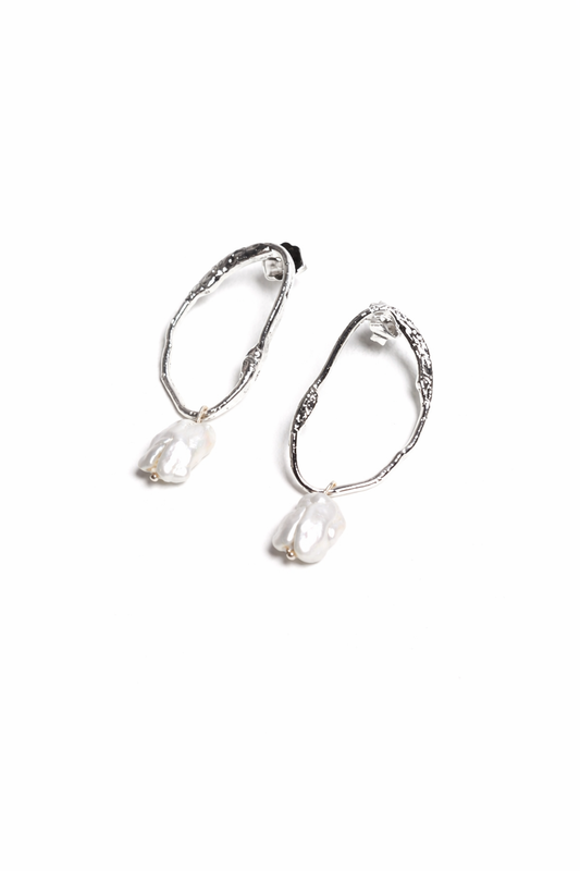 ARETES NÉBULA BLANCA SILVER