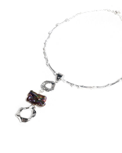 Collar Alma Noira de Ferozza, choker 2 en 1 con dije de piedra natural — vista 6