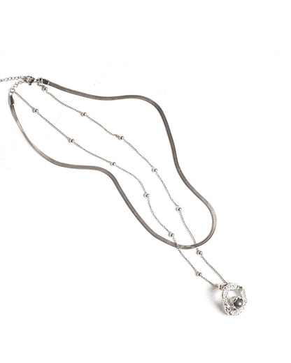 Collar Lunara de Ferozza en bronce con baño de oro 24k y perla natural — vista 8
