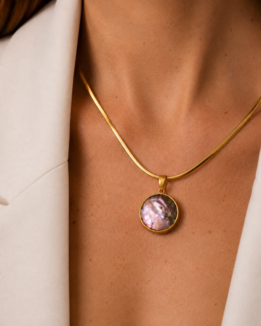 COLLAR MADRE PERLA CAFÉ