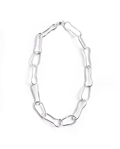 Collar Carlina de Ferozza en bronce con baño de oro 24k, moderno y ligero — vista 2